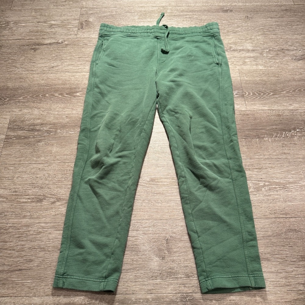 Pact Sweatpants Mens M Green Organic Cotton Drawstring Jogger Loungewear Casual